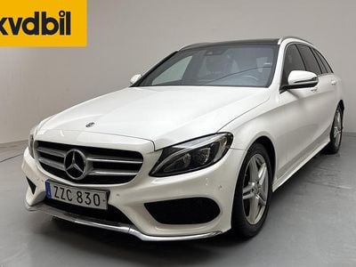 Begagnad Mercedes C220 AMG line 170 HK (125 kW) 2018 Vit Kombi