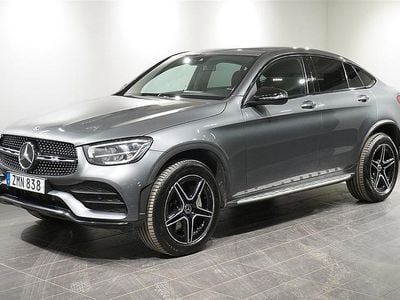 Grå Begagnad 2021 Mercedes GLC300 AMG line Sportkupé | 399 900 kr