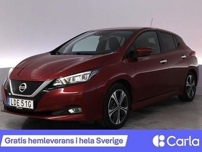 Röd Begagnad 2019 Nissan Leaf 360º Halvkombi | 147 990 kr (Marknadspris)