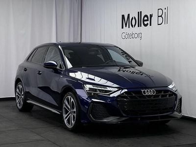 Begagnad Audi A3 S-Line 150 HK (110 kW) 2025 Navarrablå metallic