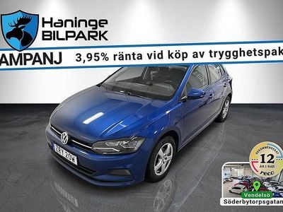 Begagnad VW Polo 95 HK (69 kW) 2019 Blå Halvkombi