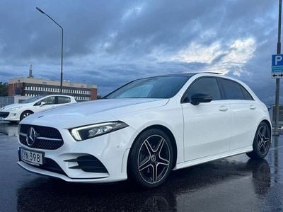 Vit Begagnad 2018 Mercedes A180 AMG Halvkombi | 194 900 kr (Marknadspris)