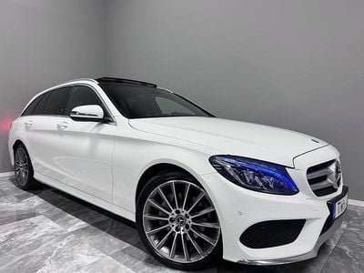 Vit Begagnad 2017 Mercedes C220 AMG Kombi | 254 900 kr (Lite dyr)