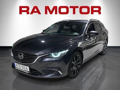 Grå Begagnad 2015 Mazda 6 Optimum Kombi | 169 900 kr (Marknadspris)