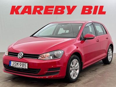 Röd Begagnad 2015 VW Golf VII Halvkombi | 98 900 kr (Marknadspris)