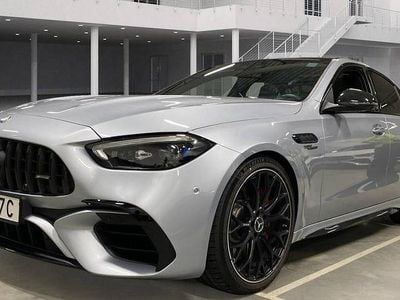 Begagnad Mercedes C63S AMG Premium Plus 680 HK (500 kW) 2024 Hightech silver metallic Sedan