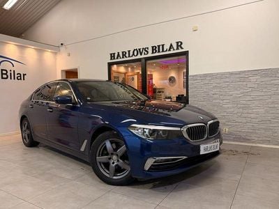Begagnad BMW 520 Luxury Line 190 HK (139 kW) 2017 Blå Sedan