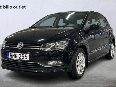 Begagnad VW Polo 90 HK (66 kW) 2016 Svart Halvkombi