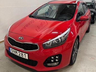Begagnad Kia Ceed Sportswagon GT-Line 136 HK (100 kW) 2016 Röd Kombi
