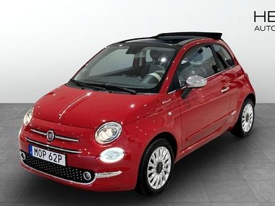 Röd Begagnad 2022 Fiat 500C Dolcevita Cab | 144 900 kr