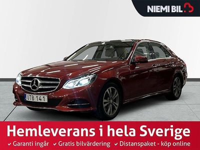 Begagnad Mercedes E250 Exclusive 204 HK (150 kW) 2015 Röd Sedan