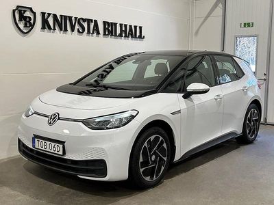 Begagnad VW ID.3 Pro Performance 150 kW (204 HK) 2021 Vit Halvkombi