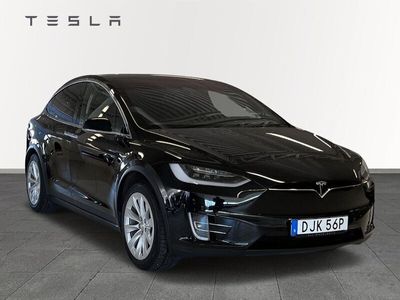 begagnad Tesla Model X 100D garanti Dragkrok 7-sits