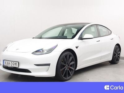 begagnad Tesla Model 3 Performance AWD Refresh Autopilot Pano V-hjul