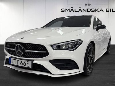 Vit Begagnad 2019 Mercedes CLA220 Shooting Brake AMG Kombi | 299 000 kr (Marknadspris)