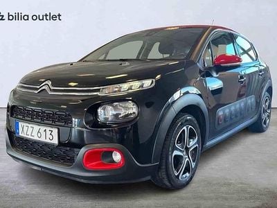 Begagnad Citroën C3 PureTech 2018 Svart Halvkombi