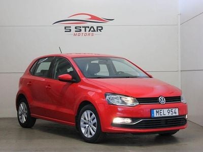 Begagnad VW Polo 90 HK (66 kW) 2015 Röd Halvkombi