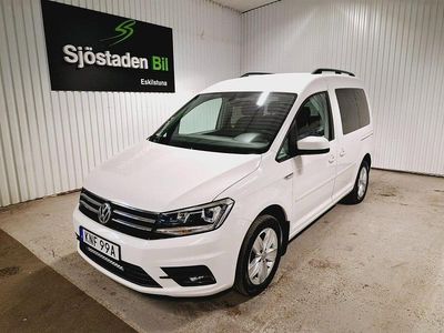 Vit Begagnad 2020 VW Caddy Minibuss | 259 900 kr