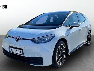 Begagnad VW ID.3 Pro Performance 150 kW (204 HK) 2022 Vit Halvkombi