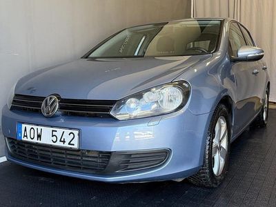 Begagnad VW Golf VI 122 HK (89 kW) 2010 Blå Halvkombi