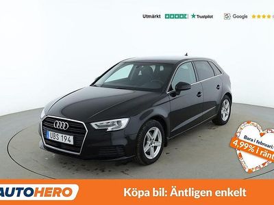 Begagnad Audi A3 Sportback 116 HK (85 kW) 2017 Svart Halvkombi