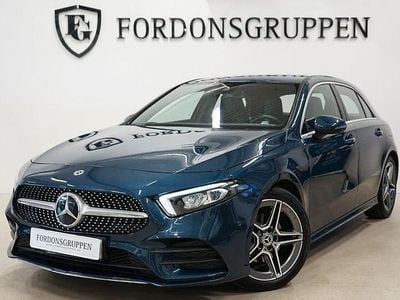 Blå Begagnad 2022 Mercedes A200 AMG Halvkombi | 294 800 kr (Marknadspris)