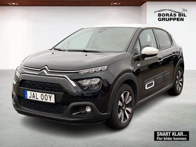 Svart Begagnad 2023 Citroën C3 PureTech Halvkombi | 139 000 kr (Marknadspris)