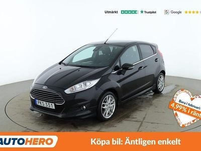 Begagnad Ford Fiesta Titanium 101 HK (74 kW) 2017 Svart Sedan