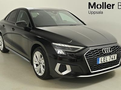 Brilliantsvart Begagnad 2023 Audi A3 Advanced Plus Sedan | 279 900 kr (Marknadspris)
