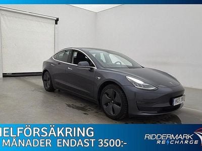 Begagnad Tesla Model 3 Long Range AWD 366 kW (498 HK) 2020 Grå Sedan