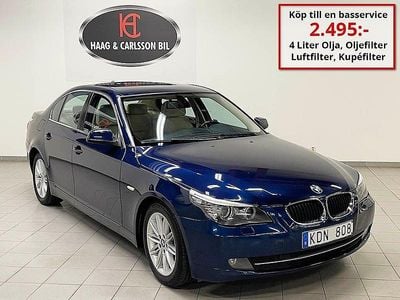 Blå Begagnad 2009 BMW 520 Sedan | 109 000 kr (Marknadspris)