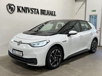 Vit Begagnad 2021 VW ID.3 Pro Performance Halvkombi | 208 900 kr (Marknadspris)