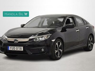 Begagnad Honda Civic Elegance 182 HK (133 kW) 2018 Svart Sedan