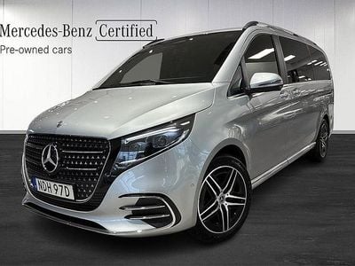 Silver Begagnad 2024 Mercedes V300 Avantgarde Minibuss | 869 000 kr (Dyr)