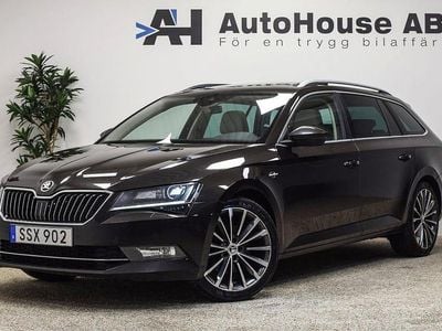 Mörkbrun Begagnad 2016 Skoda Superb LAURIN & KLEMENT Kombi | 169 000 kr (Marknadspris)