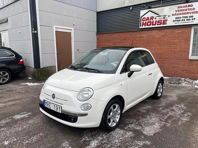 Vit Begagnad 2012 Fiat 500 Lounge Halvkombi | 59 800 kr (Marknadspris)