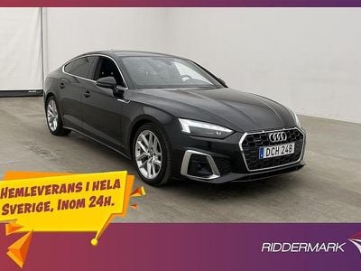 Begagnad Audi A5 Sportback S-Line 2021 Svart Halvkombi