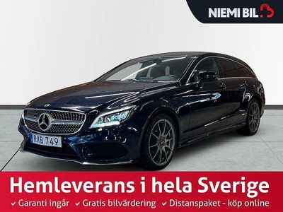 Blå Begagnad 2017 Mercedes CLS350 Shooting Brake Kombi | 269 900 kr
