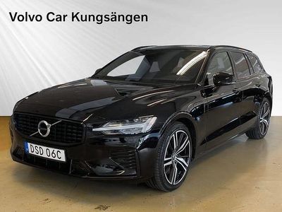 Svart Begagnad 2021 Volvo V60 R-Design Kombi | 309 900 kr (Marknadspris)