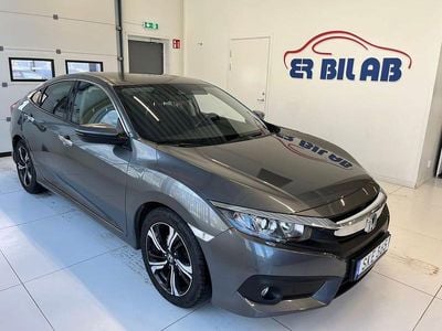 Begagnad Honda Civic Elegance 121 HK (88 kW) 2018 Grå Sedan