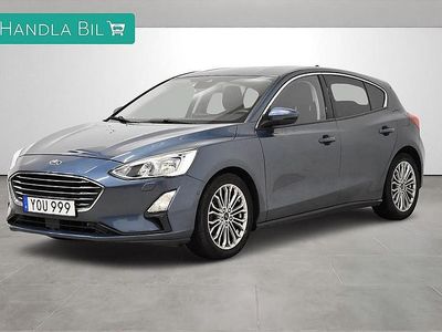 Begagnad Ford Focus Titanium 125 HK (91 kW) 2018 Blå Halvkombi