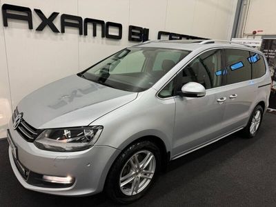 begagnad VW Sharan 2.0 TDI 4M 7-Sits Pano Drag Värmare Kamera