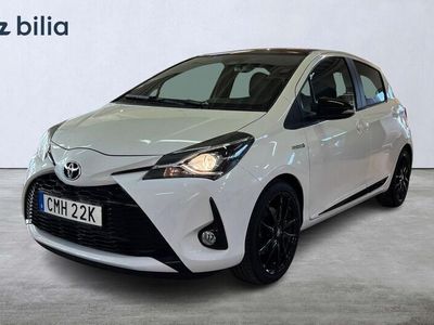 begagnad Toyota Yaris Hybrid e-CVT GR-SPORT Carplay B-Kam Keyless 2019 Vit