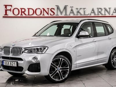 begagnad BMW X3 xDRIVE 35d 313HK M SPORT PANO DRAG VÄRMARE NAVI H/K HUD S+V