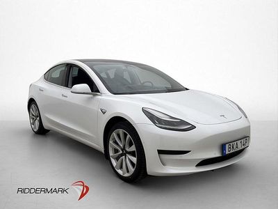 Begagnad Tesla Model 3 Standard Range Plus 239 kW (325 HK) 2019 Vit Sedan