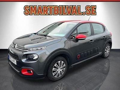 Grå Begagnad 2017 Citroën C3 PureTech Halvkombi | 99 900 kr (Marknadspris)