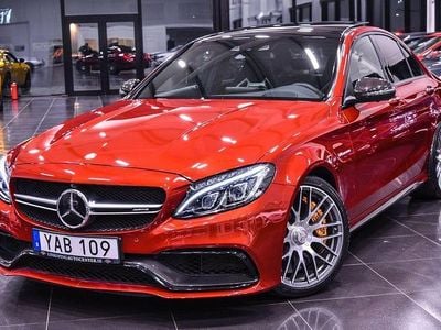 Röd Begagnad 2015 Mercedes C63S AMG AMG Sedan | 699 900 kr