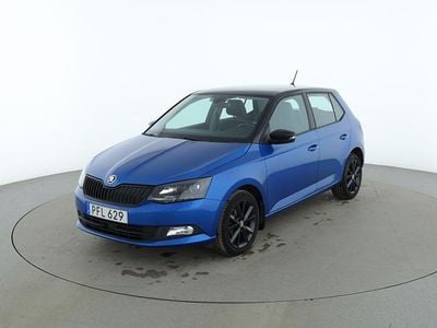 Begagnad Skoda Fabia Style 91 HK (66 kW) 2017 Blå Halvkombi