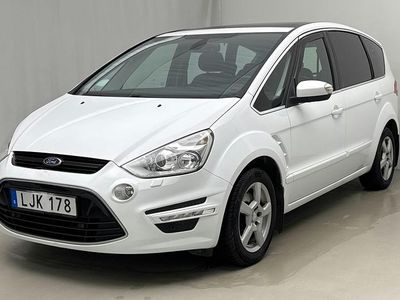 Vit Begagnad 2014 Ford S-MAX S Minibuss | 100 000 kr (Marknadspris)