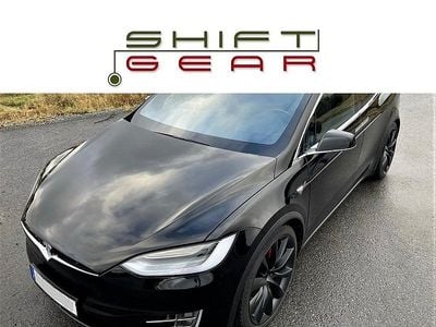 Solid svart | helsvart premium läder Begagnad 2019 Tesla Model X Performance SUV | 550 000 kr